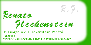renato fleckenstein business card